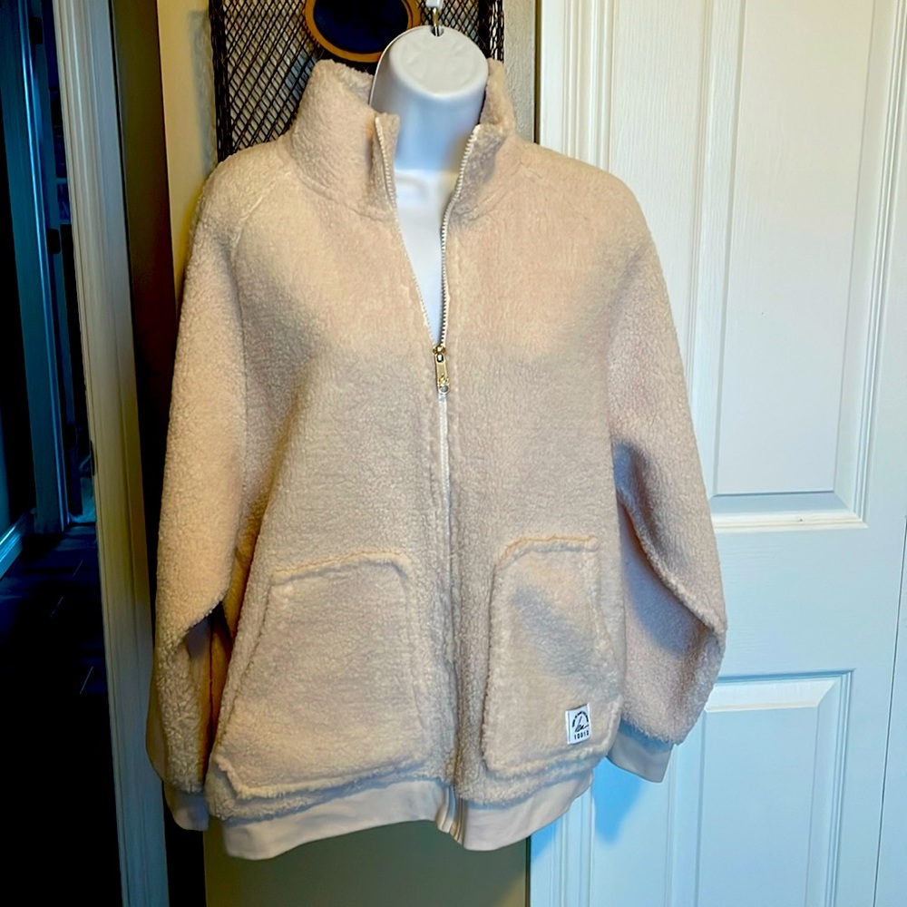 Sam Edelman Cream Zip-Up Jacket